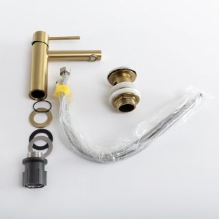 Смеситель для раковины CEZARES RELAX-LS2-BORO брашированное золото